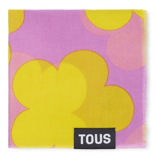 Foulard TOUS Flower Toppings malva