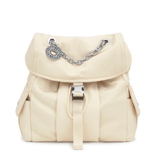 Large beige Backpack TOUS Jane Soft