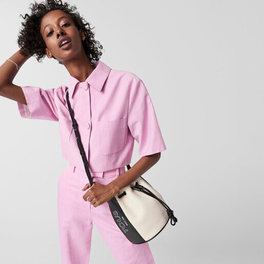 Сумка-мешок TOUS Empire из бежевой кожи