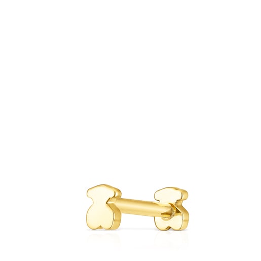Zlatý piercing do uší TOUS Piercing s medvídkem