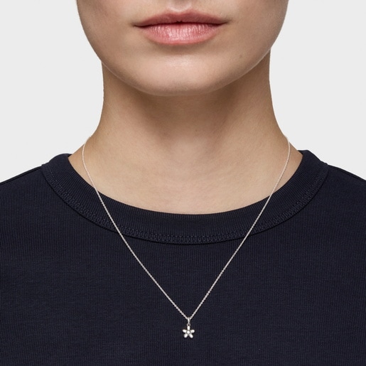 Collar corto flor de plata TOUS Motivos