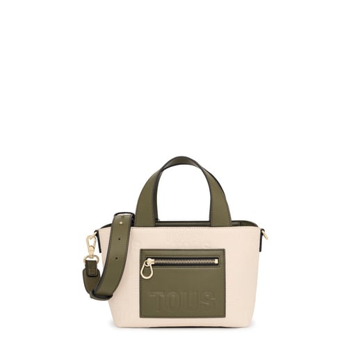 Small beige and khaki Tote bag TOUS Nanda