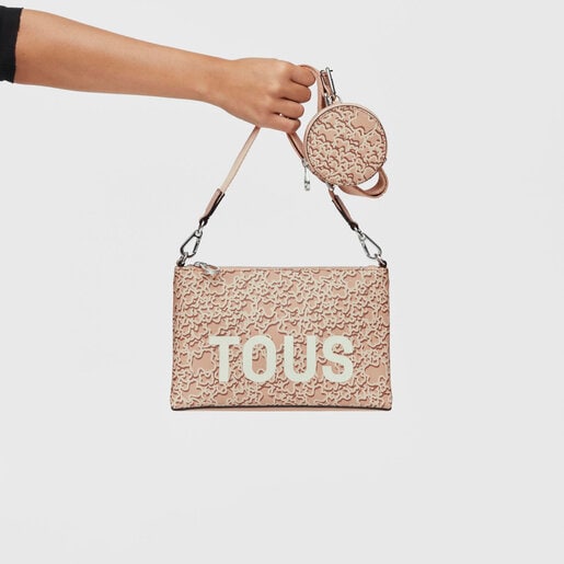 トープカラーのフラットクロスボディバッグ Kaos Mini Evolution