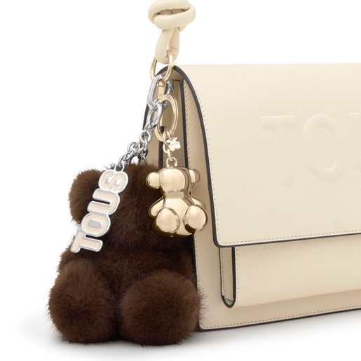 Brown Key ring Bold Bear Wild