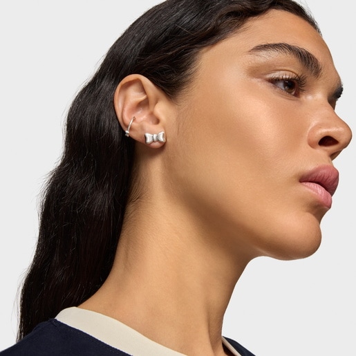 Earcuff lazo de plata TOUS Ribbon