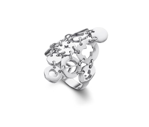 Silver Confeti Ring