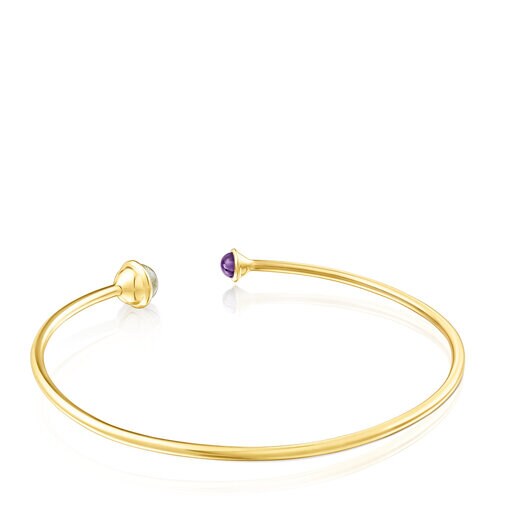 Pulsera de plata vermeil y gemas Plump