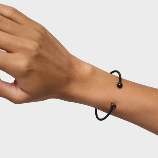 إسورة من الصُلب الأسود بعين الصقر من تشكيلة Icon Mesh