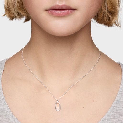 Collar de plata y cuarzo Camille