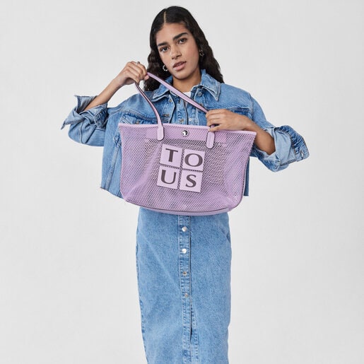 Cabas TOUS Net mauve