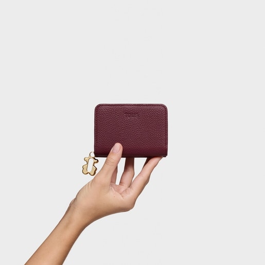 Burgundy Wallet TOUS Fold