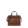 Medium brown Amaya Kaos Shock shopping bag