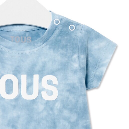 Tie-dye dress in Casual blue