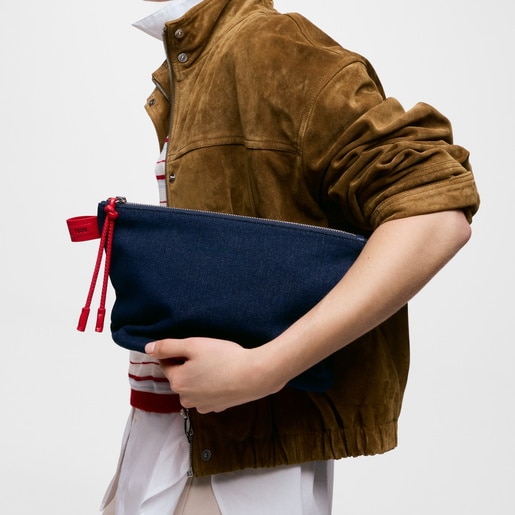 Neceser corazón rojo y azul marino TOUS Icons