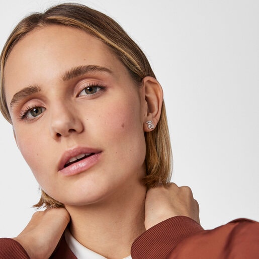 ピアス3点セット  Oceaan  くま・貝殻  ガラス　シルバー925　　