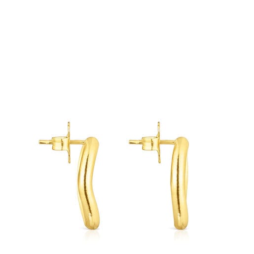 Silver vermeil TOUS Hav Circle earrings