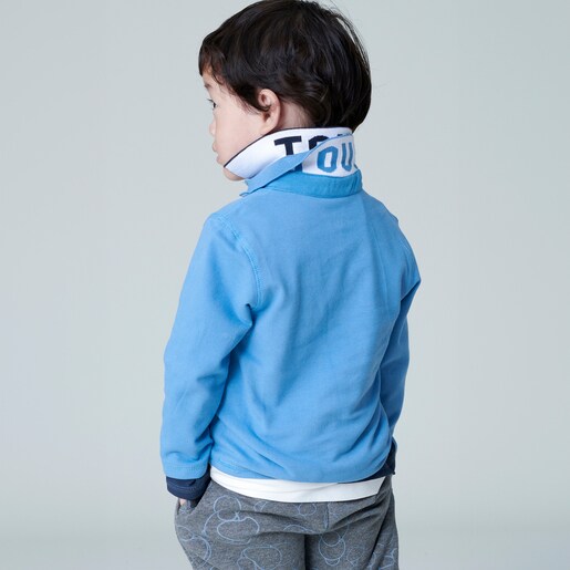 Polo t-shirt in Casual blue