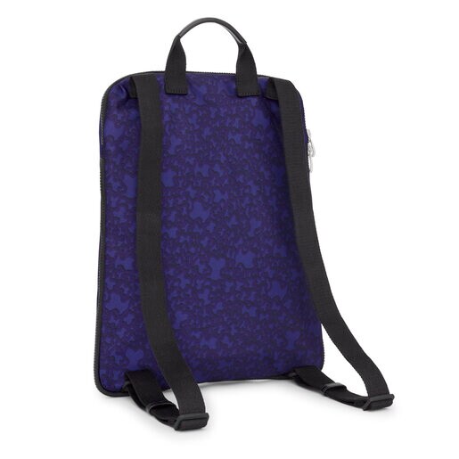 Płaski nylonowy plecak Kaos Mini Evolution w kolorze fioletowym
