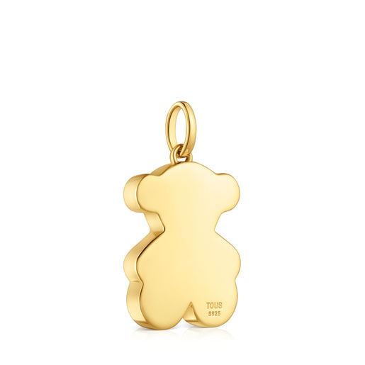 Pingente médio urso banhado a ouro 18 K sobre prata 22 mm Sweet Dolls