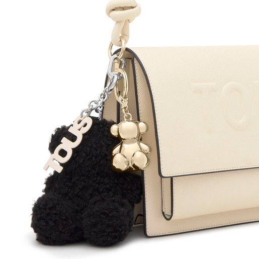 Black key ring Bold Bear Fleece