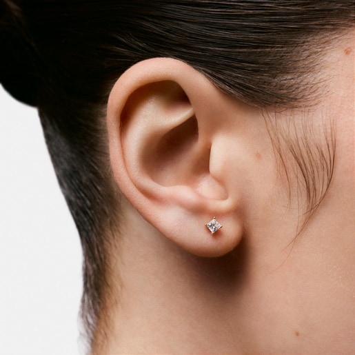 بيرسينج من الذهب عيار 14 قيراطًا مُرصّع بالماس المُصنع في المختبر عيار 0.16 قيراطًا من التشكيلة Shine LGD