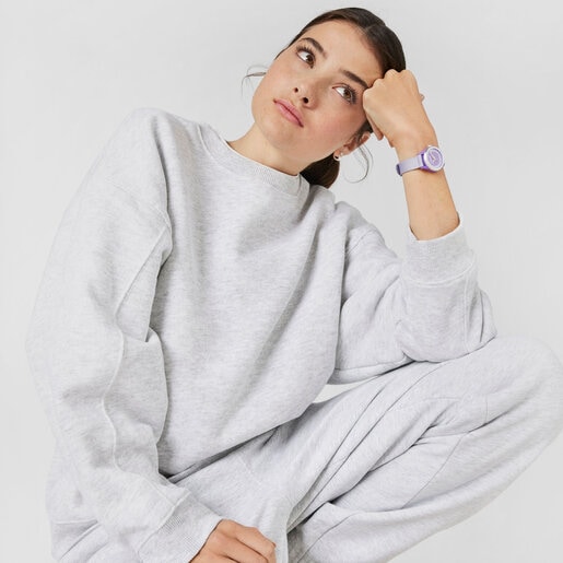 Mauve Analogue watch Vibrant Sun