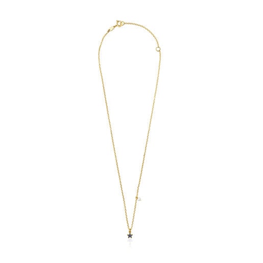 Collier TOUS New Motif en argent vermeil avec étoile en saphirs