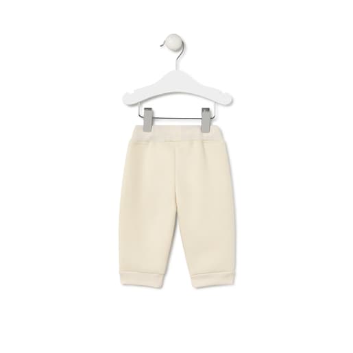 Joggers with bears in Casual ecru