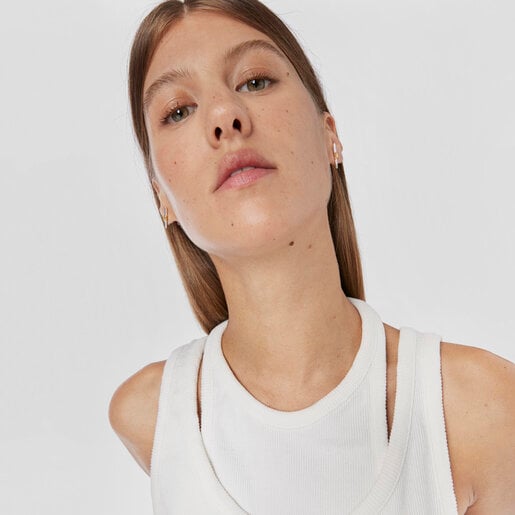 Silver and silver vermeil Lure Earrings