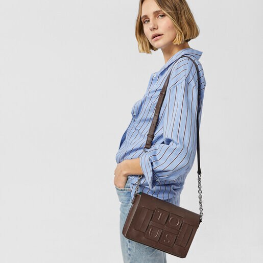 Маленькая коричневая сумка-кроссбоди TOUS Damas