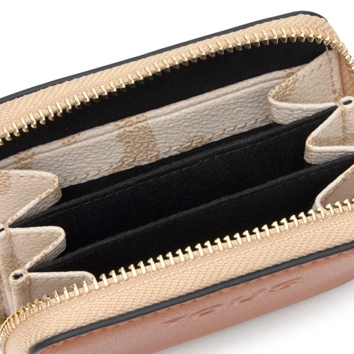 Monedero mediano camel Kaos Icon