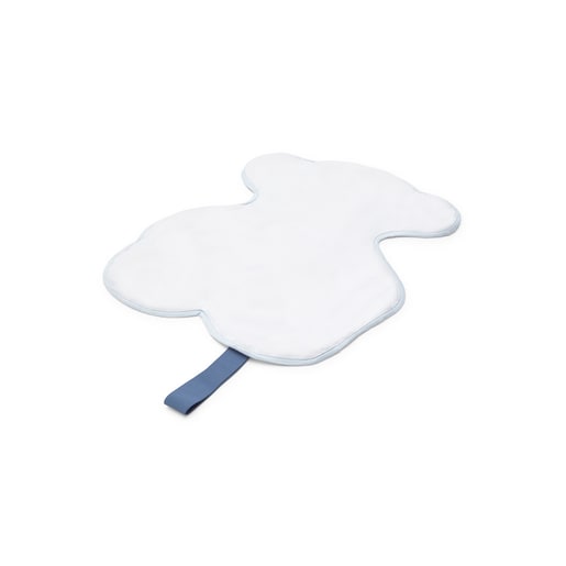 Bear-shaped travel changing mat in KaosP sky blue