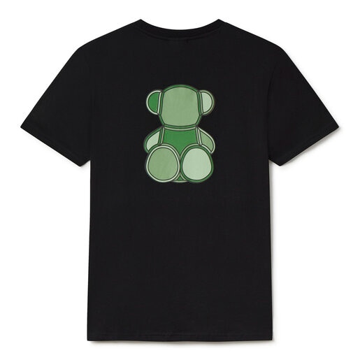 Green short-sleeved T-shirt TOUS Bear Faceted L