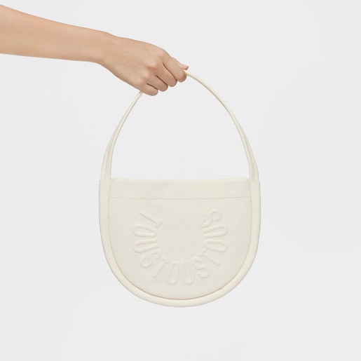 תיק צד TOUS Miranda מעור בצבע בז'