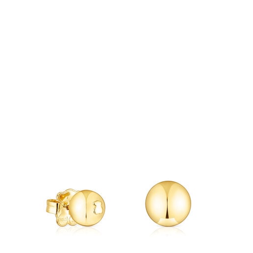 Set of silver vermeil Plump Ball earrings