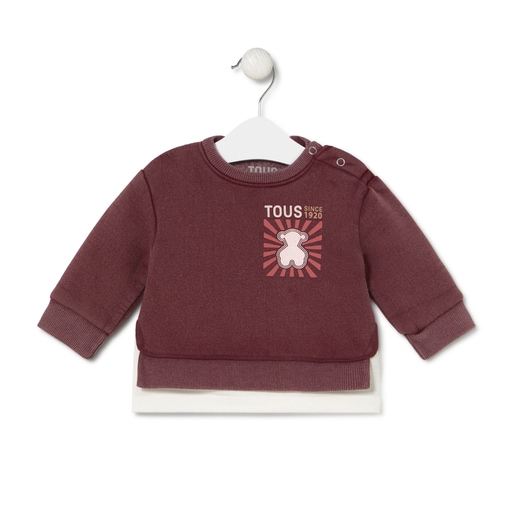 TOUS since 1920 sweatshirt in Casual maroon
