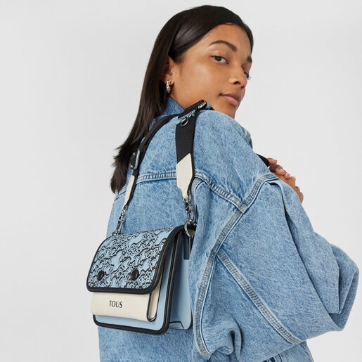 Small blue TOUS Kaos Mini Evolution Audree Crossbody bag