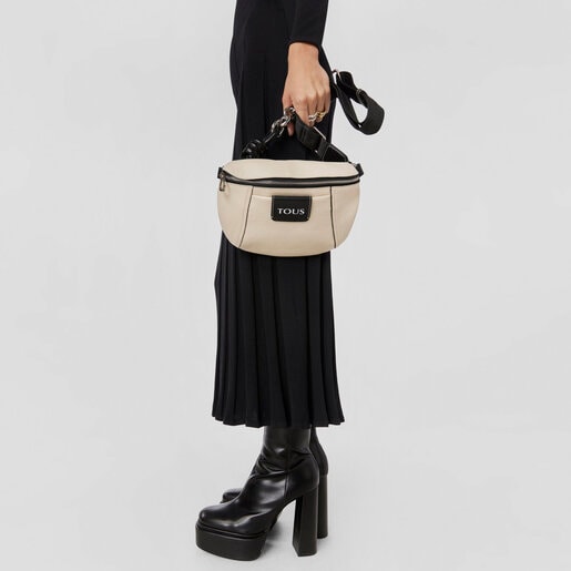 Beige leather TOUS Empire Waist bag