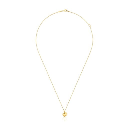Collar de oro 14 kt doble corazón TOUS Flechazo