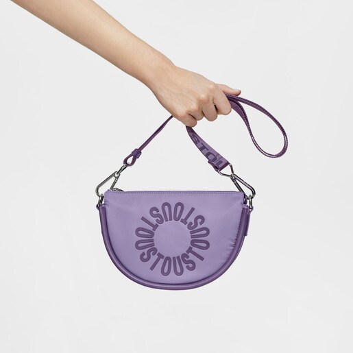Medium dark-lilac-colored Crossbody bag TOUS Miranda Soft