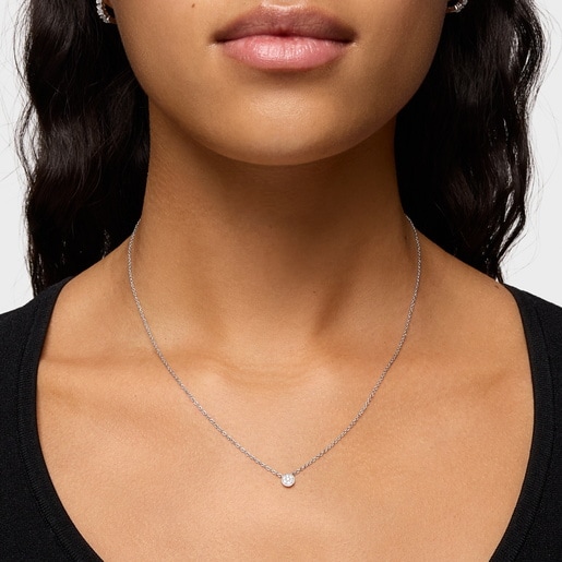 White Gold with Diamonds Alecia Necklace