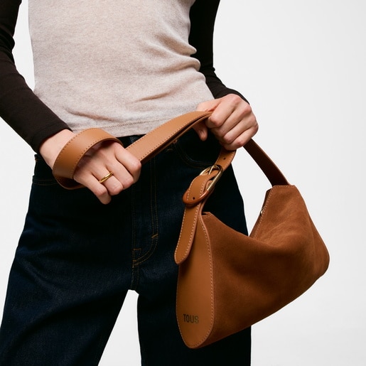 Bandolera pequeña camel TOUS Arlette