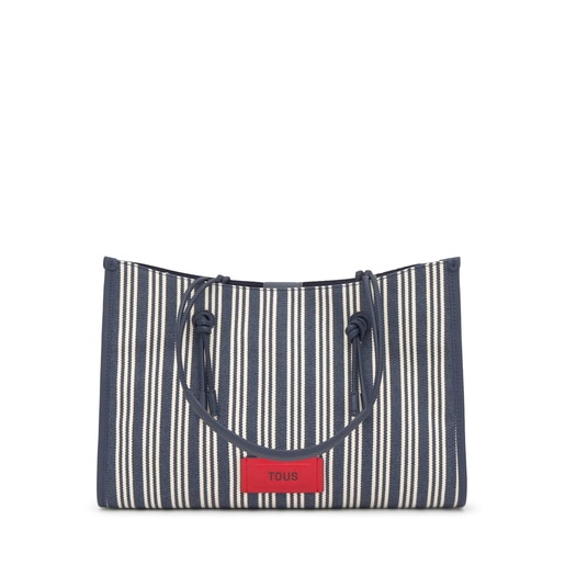 Shopper grande de jacquard azul TOUS Summer Holidays