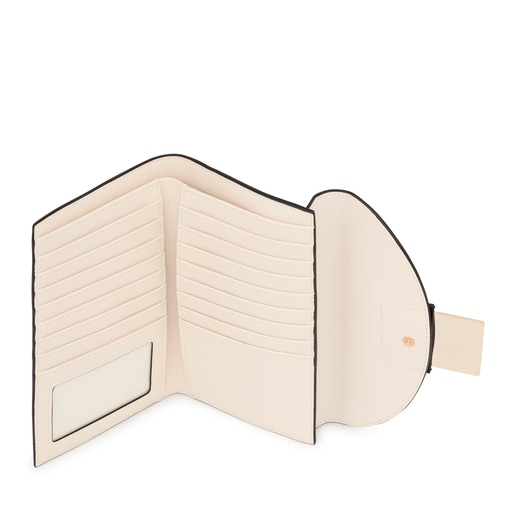 Billetera Flap negra TOUS Sylvia