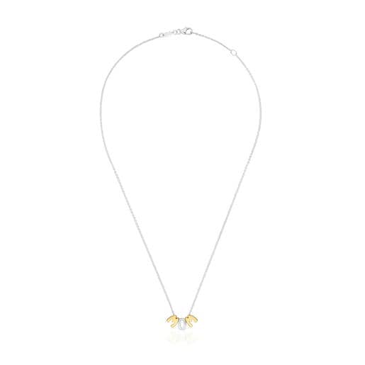 Two-tone Necklace with motifs TOUS Mom