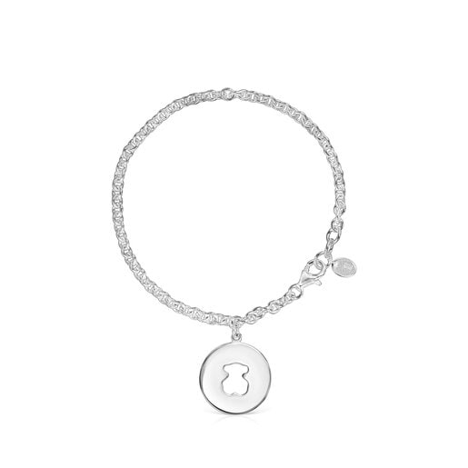 Silver Glory Bracelet with bear-motif medallion