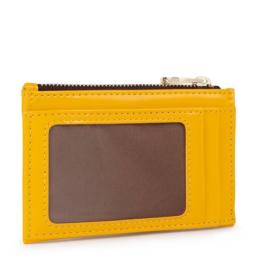 Tous Dorp – Peňaženka na mince z vinylu žltej farby