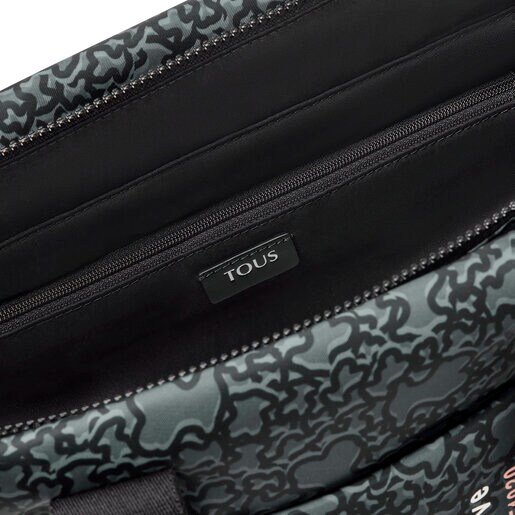 Small black nylon Kaos Mini Evolution Tote bag