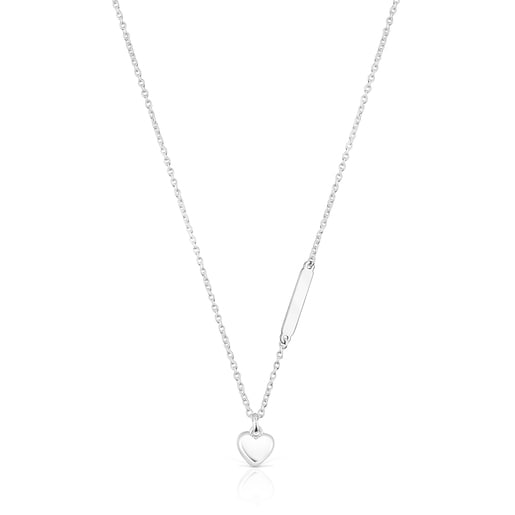 Silver Valentine's Day Necklace with heart Pendant