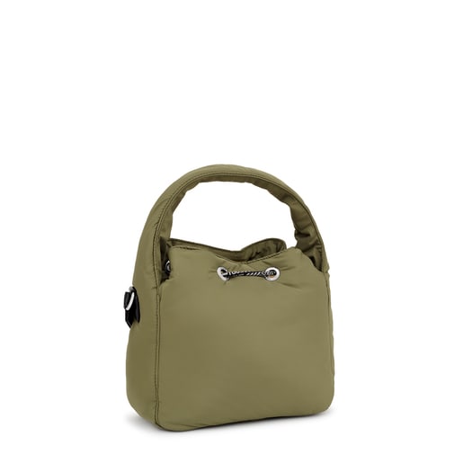 Torebka typu worek w kolorze khaki TOUS Carol Soft